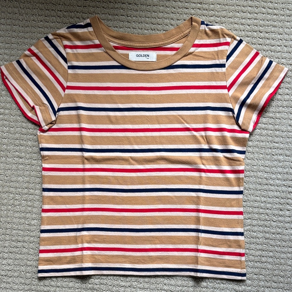 Golden by TNA Multicolor Striped Tee